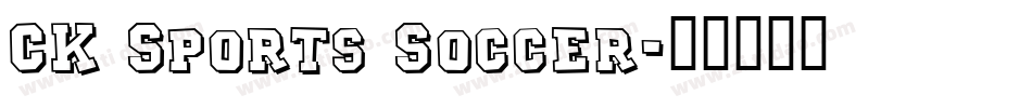 CK Sports Soccer字体转换